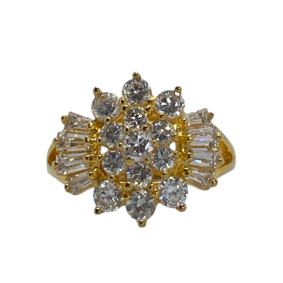 Vintage Gold and Silver Sparkle Ring - Picture 4 of 8